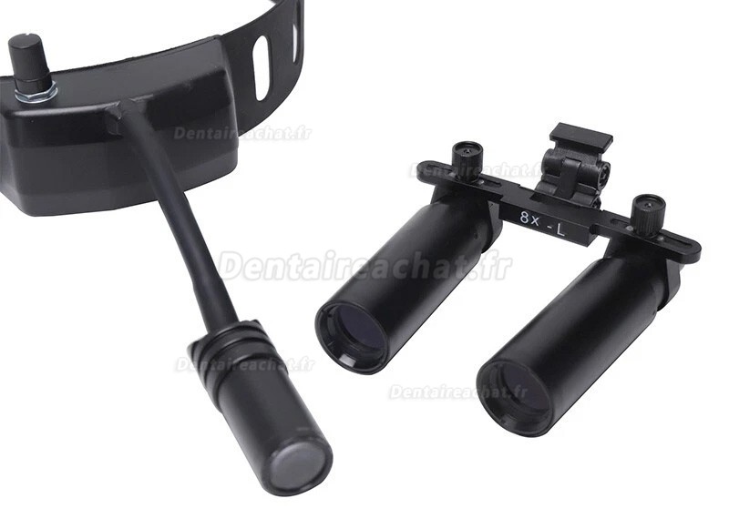 Loupes binoculaires dentaires YUYO DY-005 8X + lampe frontale LED dentaire sans fil 3W